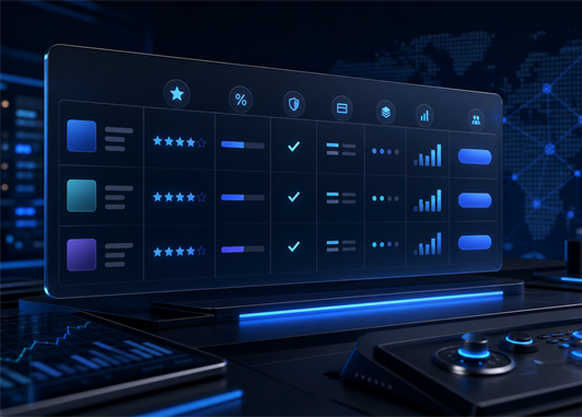 Crypto exchange comparison dashboard